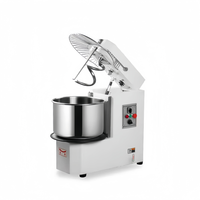 Mélangeur à pâte commercial à moteur sans balais HM-5TD 2 kg, mélangeur à pâte de table à tête inclinable avec bol amovible