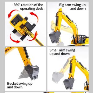 SJY-1150 Modelo a Escala 1:35 de Excavadora Estática de Aleación Metálica Fundida a Presión, Vehículo de Ingeniería, Camión de Construcción, Juguete para Niños - Product Image 4