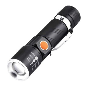 Aluminum Alloy LED Flashlight 2000mAh Rechargeable Portable Outdoor <b>Night</b> Fishing High Intensity <b>USB</b> Handheld <b>Light</b> - Product Image 1