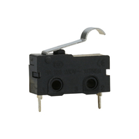 Micro-interrupteur tactile 3 broches à angle droit, bouton-poussoir, interrupteur de fin de course SPST, levier en plastique, 16A 250VAC HM