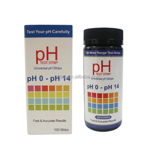 Bandelettes de test universelles 4 couleurs faciles à utiliser, plage de <span class=keywords><strong>pH</strong></span> 0-14, pour aquarium, piscine, eau, urine, salive, lecture précise - Product Image 1