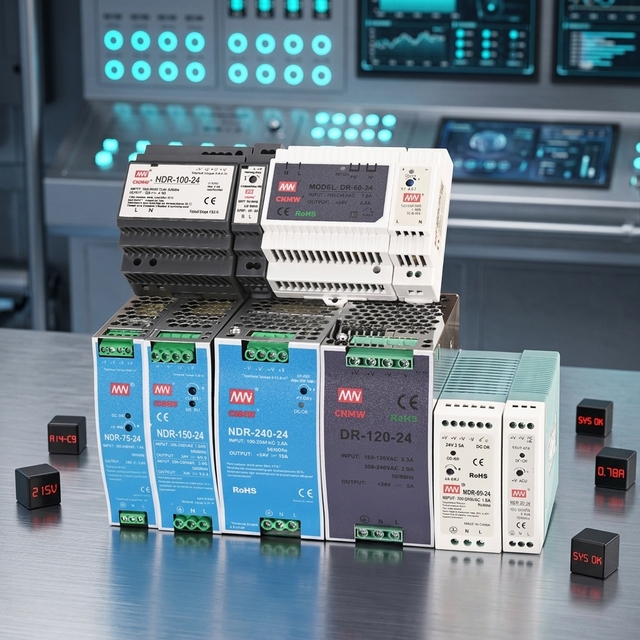 DR-75-24 75W 24V DC Din Rail Power Supply Switch Single Output 3.2A 60Hz Input 220V High Efficiency 86% OVP OTP OCP SCP Industry