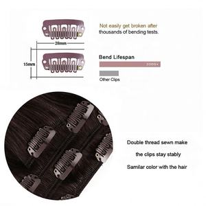 Premium Luxury Virgin Remy Cambodian Double Drawn Weft Hair <b>Extensions</b> <b>Clip</b>-in Soft Invisible Human Hair <b>Extensions</b> for All - Product Image 3