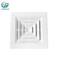 Diffuseurs de conduit d'air carrés de taille personnalisée de haute qualité système de ventilation étanche moderne évents d'aération Grilles couvertures d'alimentation