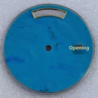 Montre à cadran vierge en pierre naturelle turquoise Lurin de 31 mm, compatible avec le mouvement 8285