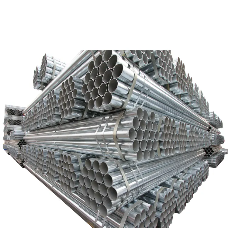 Çin tedarikçisi galvanizli çelik yuvarlak boru GI Metal boru