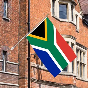 3x5Ft High Quality Triple/Double Layer Plus Blackout Cloth 100D Polyester Fabric Country Flag South Africa Country