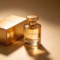 Flacon de parfum carré de luxe pour homme, transparent, avec capuchon en zamac, vide, 30ml 50ml 100ml, en verre, avec boîte cadeau