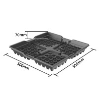 Plateau de plantation modulaire pour jardin sur toit en PP, système de toit vert avec auto-arrosage et drainage pour l'aménagement urbain et les toits inclinés