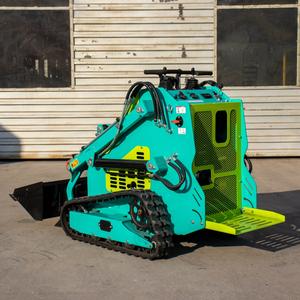 Produsen Cina modifikasi <span class=keywords><strong>small</strong></span> <span class=keywords><strong>skip</strong></span> steer mini track skid steer <span class=keywords><strong>loader</strong></span> warna biru dan kuning - Product Image 2