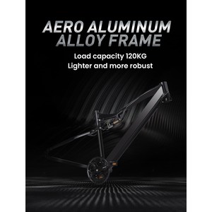 Bicicleta Eléctrica de Montaña Elektro de 1000W con Motor Trasero, 27.5 Pulgadas, Todoterreno, 21 Velocidades, Aluminio, Suspensión Completa, Frenos de Disco Hidráulicos, 48V - Product Image 3