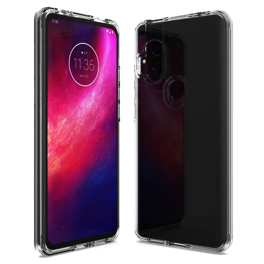 Sitemail hybrid mobile phone cover for Motorola one hyper zoom macro clear tpu pc case