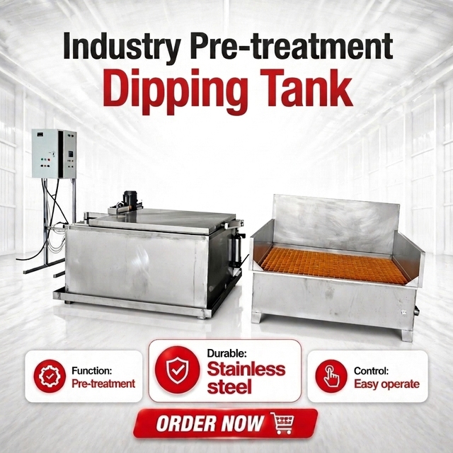 Changhe Industrial Dipping Tank Powder Coating System Curing Oven Semi Automatic Degrease Chemical Pretreatment Metal Spray PLC
