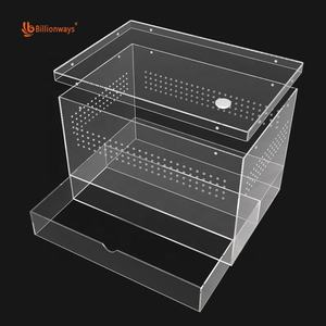 Boîte d'habitat de crabe ermite à verrouillage sécurisé personnalisé Conteneur Arthropodes Isopodes Beetle Habitat Enceinte pour micro portable - Product Image 6