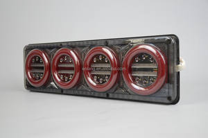 Lampu Kombinasi Belakang LED untuk Truk <span class=keywords><strong>Trailer</strong></span> 12V 24 Volt Indikator Rem Tahan Air Desain Multi Sinyal - Product Image 5