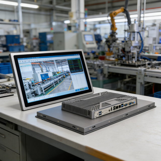 21.5 Inch Sunlight Readable Industrial Panel PC Core I3/i5 Fanless Embedded Touch Screen
