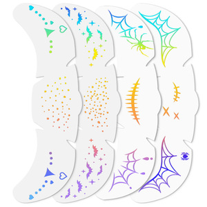 Parches de Maquillaje <span class=keywords><strong>con</strong></span> Purpurina para Halloween, <span class=keywords><strong>Tatuajes</strong></span> Faciales de Pecas Holográficas Multichrome, Resistentes al Agua, para <span class=keywords><strong>Mujeres</strong></span> y Niños - Product Image 5