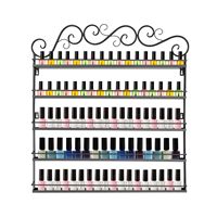 Étagère murale en métal classique à 5 niveaux, gain de place, organisateur polyvalent pour vernis à ongles, huiles essentielles, maison