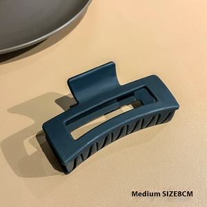 Accesorios para el cabello de gama alta para mujer, pinza grande de Metal mate, pinza de tiburón negro, horquillas múltiples, pinzas de plástico para el cabello - Product Image 5