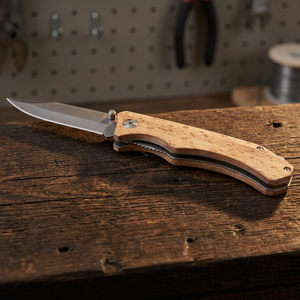 Coltello Tascabile Portatile Dave Wood Modello 104536-1 con Clip da Cintura per Avventure all'Aperto - Product Image 2