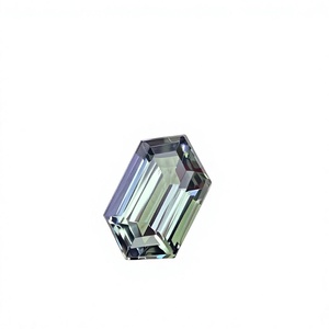 Tanzanite naturelle certifiée non chauffée, taille rectangulaire hexagonale, couleur excellente, zoïsite naturelle, 2,00 carats, nette à la loupe - Product Image 1
