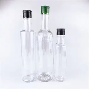 Bouteilles en plastique atacado tamanhos personalizados food grade pet garrafa para óleo de cozinha pet garrafas