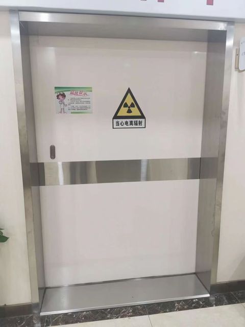 Interior Chinese Style Steel Lead Sheet Door Customized Radiology Protection Automatic Lead Door Hospital CT Room