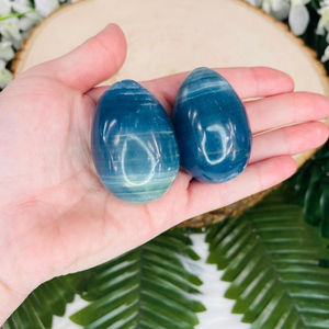 Venta al por Mayor de Piedras de Ónix Azul de Primera Calidad, Cristales Pulidos Naturales para Decoración del Hogar y Regalos de Pascua - Product Image 1