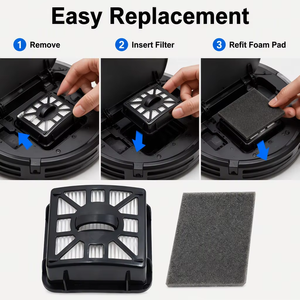 Nouveau filtre à charbon actif Hepa pour aspirateur <span class=keywords><strong>robot</strong></span> <span class=keywords><strong>Shark</strong></span> <span class=keywords><strong>Iq</strong></span> R101AE RV1000S UR1000SR UR1005AE AV911S, filtre anti-poussière pour poils d'animaux - Product Image 5