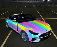 Film de protection de voiture Yshi TPU, vinyle prismatique coloré, holographique, changeant de couleur, protection UV/IR, garantie 3 ans, autocollant de carrosserie de voiture de luxe