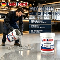 Peinture époxy colorée pour sols à faible teneur en COV, facile à appliquer, pour garages résidentiels, ateliers, projets de gros et fournitures.