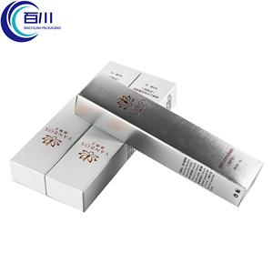 Boîte cadeau en papier argenté élégante de qualité supérieure, boîte d'emballage portable personnalisée avec estampage à chaud pour préservatifs ou produits cosmétiques - Product Image 3