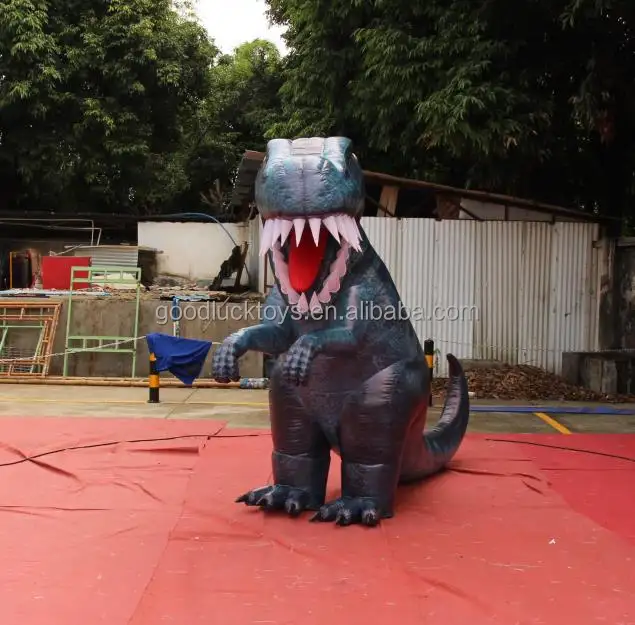 Disfraz de dinosaurio inflable de tamaño real para adultos, gran oferta