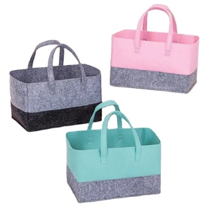 Sac à couches <span class=keywords><strong>pour</strong></span> bébé populaire, personnalisable avec logo, en polyester et feutre, portable - Product Image 1