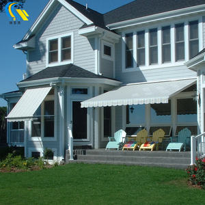 กันสาดแขนพับได้ไฟฟ้าติดผนังแบบพับเก็บได้กรอบอลูมิเนียมกันน้ำได้ใช้กลางแจ้ง - Product Image 1