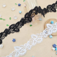 Nouvelles garnitures en dentelle guipure en laine douce et moelleuse, blanches et noires, pour vêtements et accessoires de chemises pour hommes et femmes