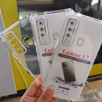 Coque de téléphone transparente en TPU anti-chute à quatre coins de 1,5 mm, modèle africain, directement de l'usine, pour Tecno Camon 19 19 Pro