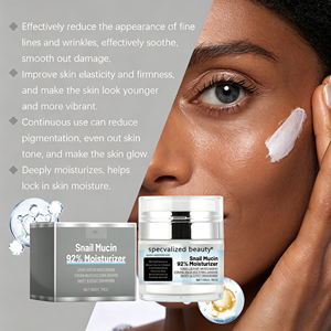 Crema Antienvejecimiento con Colágeno de Baba de Caracol, Humectante con Ácido Hialurónico, Utilizada para Reparación Facial y Blanqueamiento. - Product Image 6