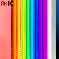Feuilles de plastique ondulé en coroplast de couleur personnalisée, légères, de 3 mm à 4 mm d'épaisseur, imperméables, en PP, impression sérigraphique