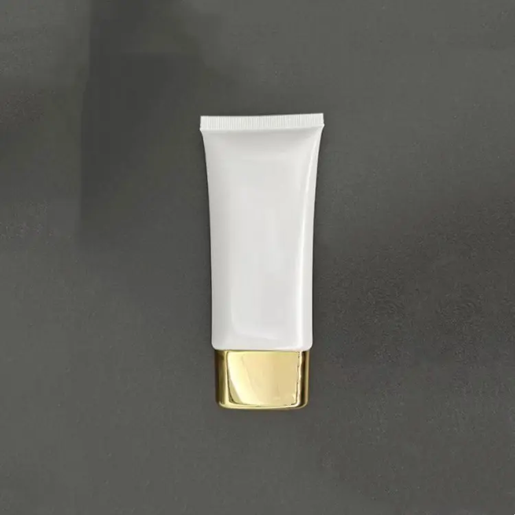 50ml 60ml 120ml 150ml tube de compression en plastique souple tube blanc pour emballage de nettoyant cosmétique