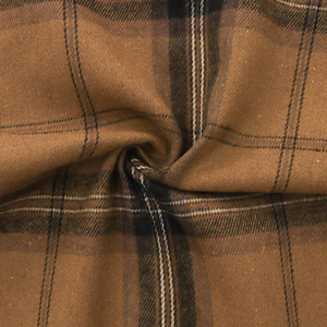 Flannel vải mềm chải 65 cotton35 Poly 145gsm sợi nhuộm kẻ sọ<span class=keywords><strong>c</strong></span> <span class=keywords><strong>t</strong></span>ấ<span class=keywords><strong>t</strong></span> <span class=keywords><strong>c</strong></span>ả <span class=keywords><strong>c</strong></span>á<span class=keywords><strong>c</strong></span> mùa trang phụ<span class=keywords><strong>c</strong></span> chấ<span class=keywords><strong>t</strong></span> liệu cho áo sơ mi & Quần (<span class=keywords><strong>T</strong></span>ông màu nâu) - Product Image 2