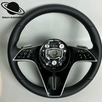 Volant en cuir véritable pour Mercedes Benz W204 W205 W213 W219 W222 A45 E63 GLE GLS AMG C63 E63 G63 S63 C E S