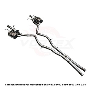 ระบบท่อไอเสียแบบวาล์ว Vortex SS304 สำหรับรถยนต์ Mercedes Benz S Class W222 S400 S450 S500 2.5T 3.0T ชุดแต่งแบบติดตั้งได้โดยตรง - Product Image 4