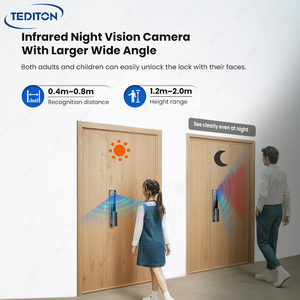 Tediton TTlock可视对讲掌纹数字锁面部识别无钥匙安全智能锁带摄像头 - Product Image 4