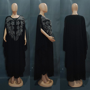 Servizio OEM Abito Lungo Musulmano in Chiffon Africano Taglie Forti per Donna Moda Autunnale Stile Dubai - Product Image 6