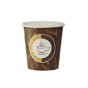 แก้วกาแฟ/ชาแบบใช้แล้วทิ้งรักษ์โลก ขนาด 4/7/8/9/10/12/16/20/22 ออนซ์ สีขาว ทำจากกระดาษคราฟท์ สำหรับซื้อกลับบ้าน - Product Image 3