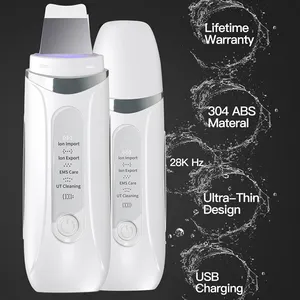 New High Quality Facial Cleaning Machine Ultrasonic Skin Scrubber Face Spatula