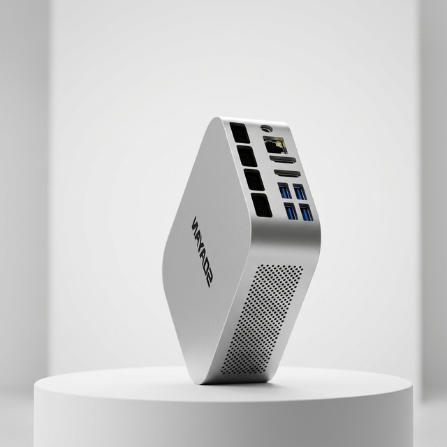 SOAYAN-MQ Mini PC AMD Ryzen 7 7735H up to 32GB LPDDR5 Supports PCIe NVMe SSD Triple 4K Display Output WiFi6 Win11 Pro/Linux