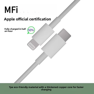 Câble USB-C certifié MFi de haute qualité, charge rapide PD 27W, synchronisation des données pour <span class=keywords><strong>iPhone</strong></span> 14/13/12/11/<span class=keywords><strong>8</strong></span> Plus et iPad, téléphone portable - Product Image 3