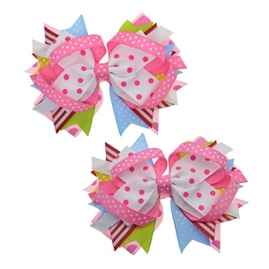 Moda popolare 5 pollici Stacked Archi Dei Capelli <span class=keywords><strong>per</strong></span> Teenager di Età Delle Ragazze Boutique Dell'arco Dei Capelli Della Clip <span class=keywords><strong>per</strong></span> Treccia - Product Image 4